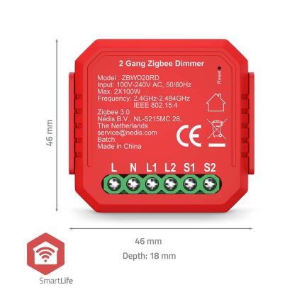 SmartLife Intelligenter Dual‑Dimmer 230V