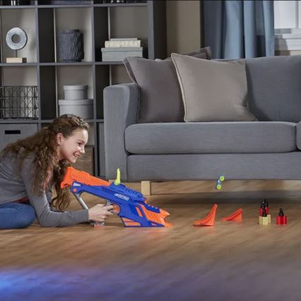 Nerf – Katapult für Kinder Nitro MotoFury Rapid Rally + 9 Autos