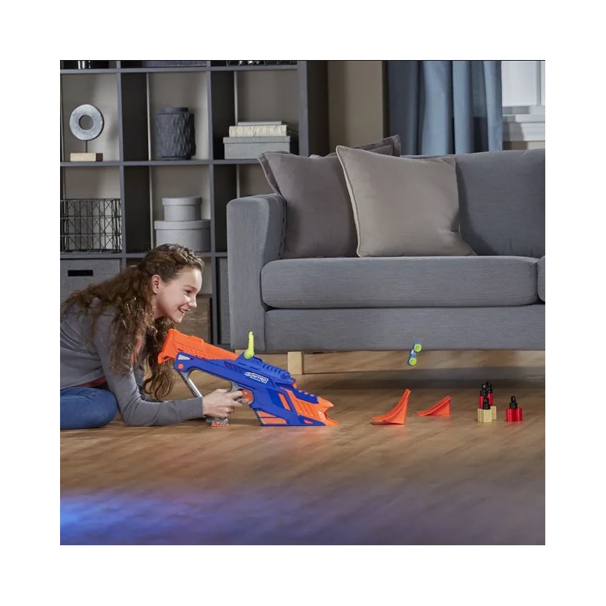 Nerf – Katapult für Kinder Nitro MotoFury Rapid Rally + 9 Autos