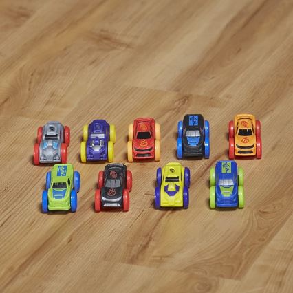 Nerf – Katapult für Kinder Nitro MotoFury Rapid Rally + 9 Autos