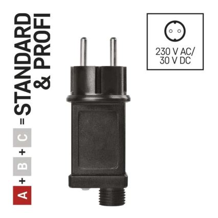 Netzteil für koppelbare Weihnachtsbeleuchtung – 230 V, IP44