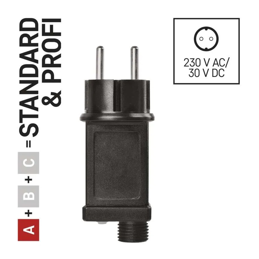 Netzteil für verbundbare Weihnachtsbeleuchtung, 12 W/230 V, IP44