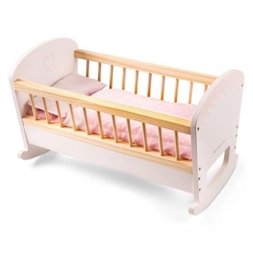 New Classic Toys - Holzbett für Puppen rosa