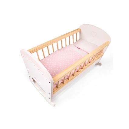 New Classic Toys - Holzbett für Puppen rosa