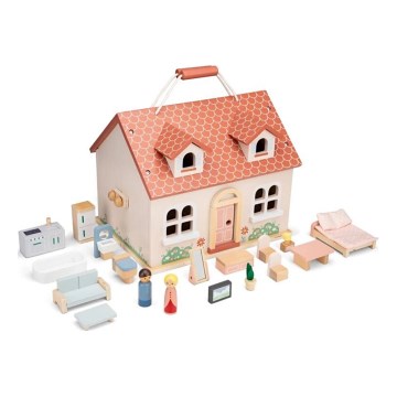 New Classic Toys - Puppenhaus aus Holz rot