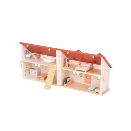 New Classic Toys - Puppenhaus aus Holz rot
