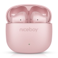 Niceboy Beans 4 POP - Kabellose In-Ear-Kopfhörer, 200 mAh + 2x 30 mAh, IPX4, Rosa