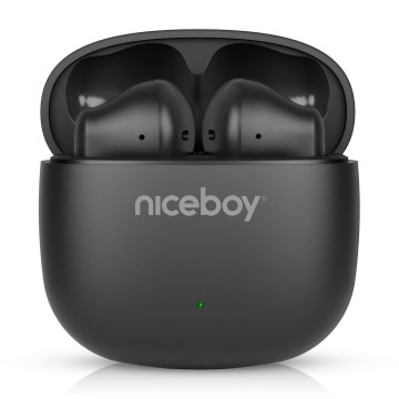 Niceboy Beans 4 POP - Kabellose Kopfhörer 200 mAh + 2x 30 mAh IPX4 schwarz