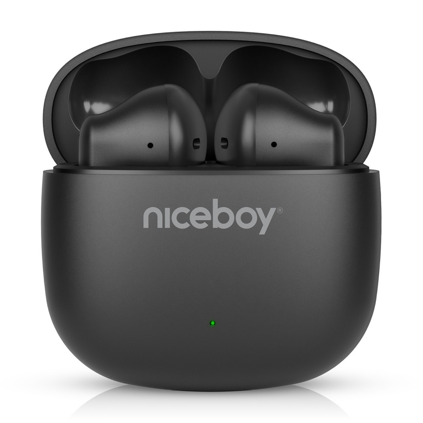 Niceboy Beans 4 POP - Kabellose Kopfhörer 200 mAh + 2x 30 mAh IPX4 schwarz