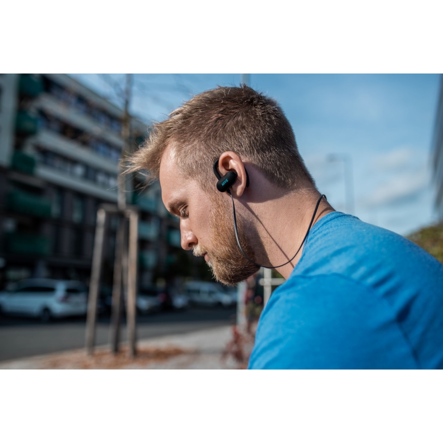 Niceboy HIVE sport 2 - Sport-Ohrhörer mit Mikrofon IPX5 schwarz
