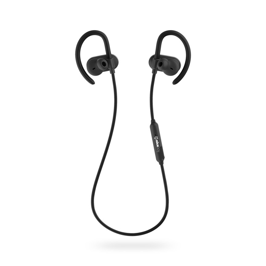 Niceboy HIVE sport 2 - Sport-Ohrhörer mit Mikrofon IPX5 schwarz