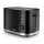 Niceboy ION Cruncher C3 - Toaster mit zwei Schlitzen und Röstaufsatz 870W/230V schwarz