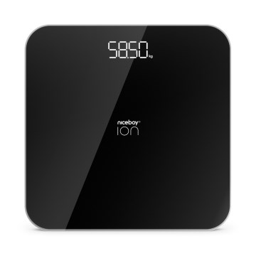 Niceboy ION FitScale - Digitale Personenwaage 3xAAA schwarz