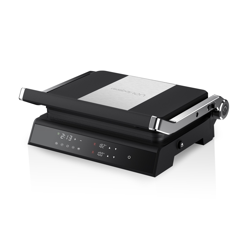 Niceboy ION Grillmaster - Kontaktgrill 2000W/230V schwarz/matt Chrom
