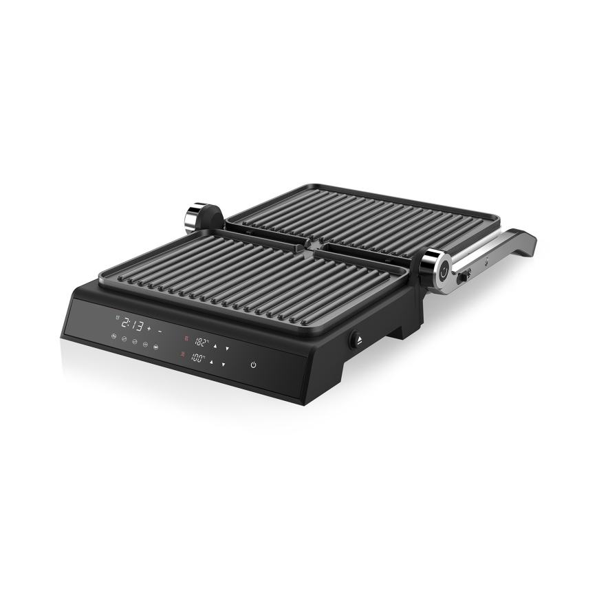 Niceboy ION Grillmaster - Kontaktgrill 2000W/230V schwarz/matt Chrom