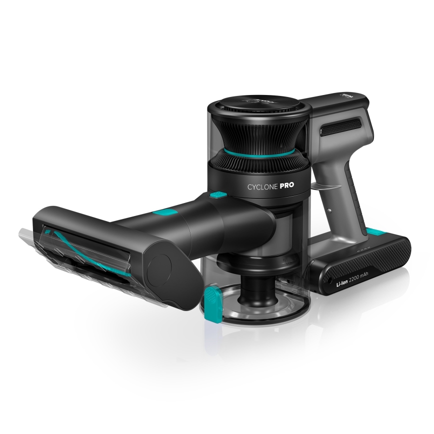 Niceboy ION Hurricane H7 - Flexibler kabelloser Stielstaubsauger 2in1 200W/2200 mAh schwarz