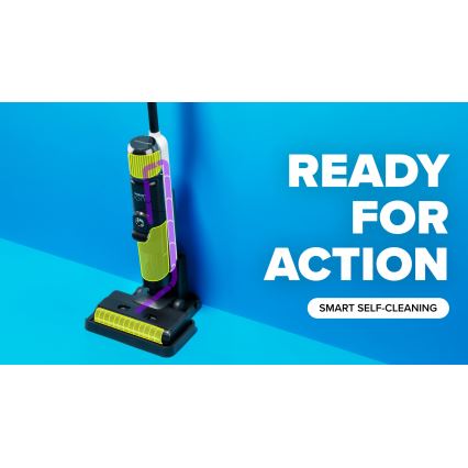 Niceboy ION Hurricane W9 - Kabelloser Stielstaubsauger 2in1 180W/2600 mAh schwarz