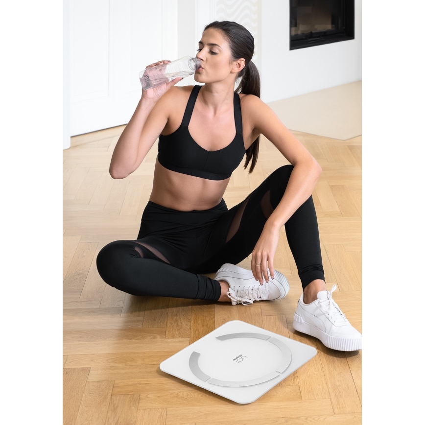 Niceboy ION SmartScale - Digitale Smart-Personenwaage 3xAAA weiß