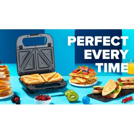 Niceboy ION Snacker S3 - Sandwichmaker 3in1 750W/230V Edelstahl/schwarz