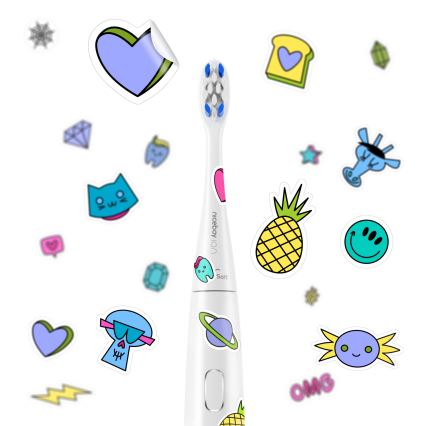 Niceboy ION Sonic Kids - Schallzahnbürste für Kinder IPX7 weiß