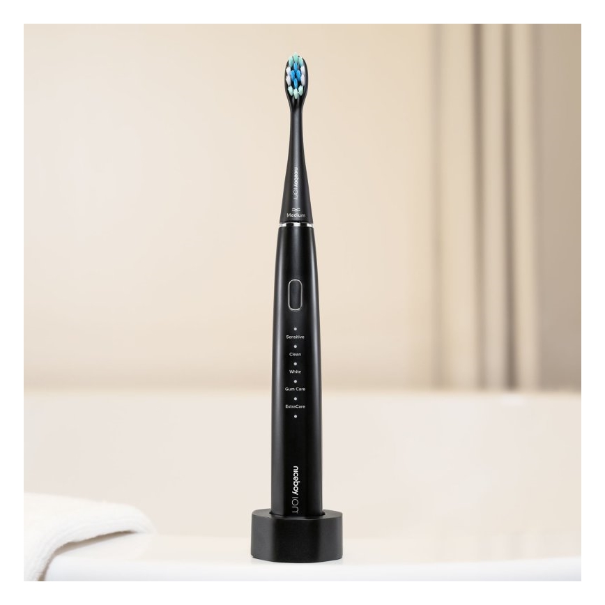 Niceboy ION Sonic - Schallzahnbürste IPX7 schwarz