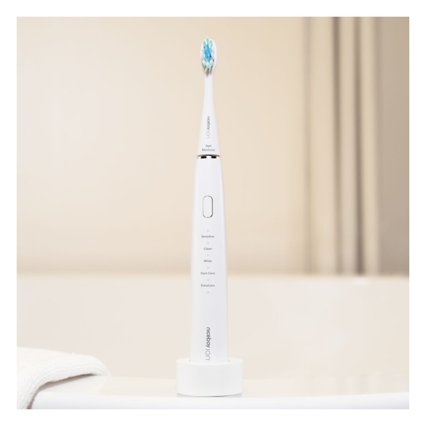 Niceboy ION Sonic - Schallzahnbürste IPX7 weiß