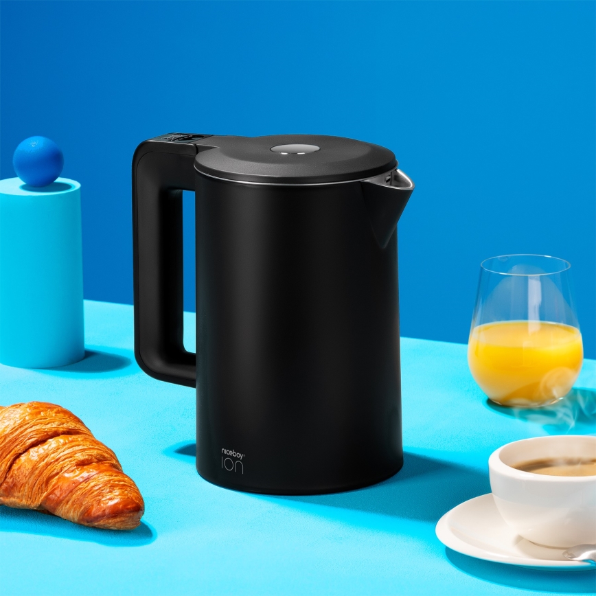 Niceboy ION ThermoKettle TK5 - Wasserkocher mit Thermoregulierung 1,7 l 2200W/230V schwarz