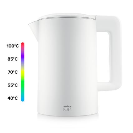 Niceboy ION ThermoKettle TK5 - Wasserkocher mit Thermoregulierung 1,7 l 2200W/230V weiß