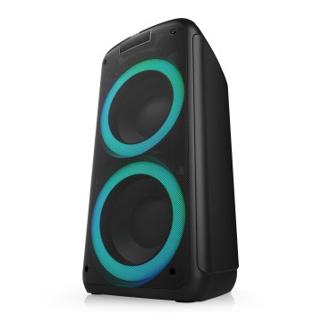 Niceboy PARTY Boss 2 - LED kabelloser Lautsprecher mit Mikrofon und Powerbank-Funktion 200W/4500 mAh + Fernbedienung
