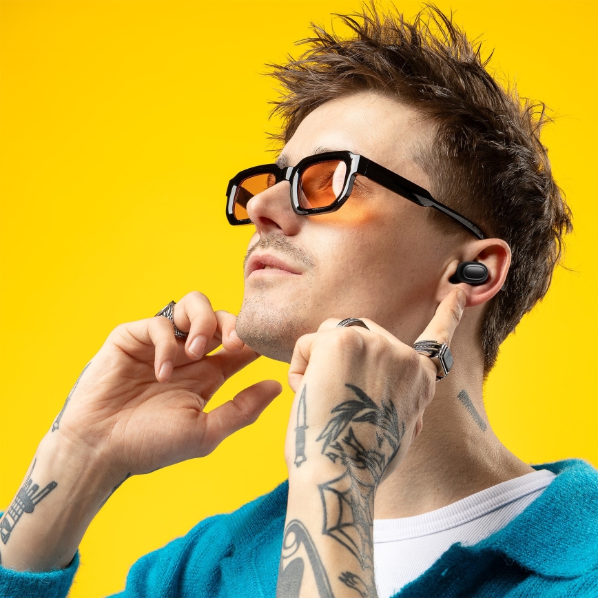 Niceboy Podsie 4 - kabellose In-Ear-Kopfhörer IP54, schwarz