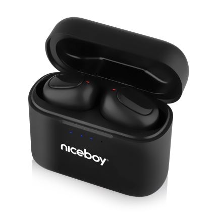 Niceboy Podsie 4 - kabellose In-Ear-Kopfhörer IP54, schwarz