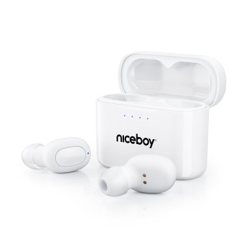 Niceboy Podsie 4 - Kabellose Kopfhörer IP54 Weiß