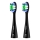 Niceboy - SET 2x Ersatzbürstenkopf Lite Hard für Zahnbürste ION Sonic schwarz