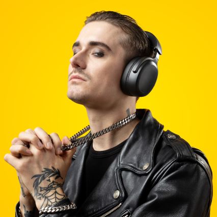 Niceboy Sora - Kabellose Kopfhörer mit Mikrofon 250 mAh IPX4 schwarz