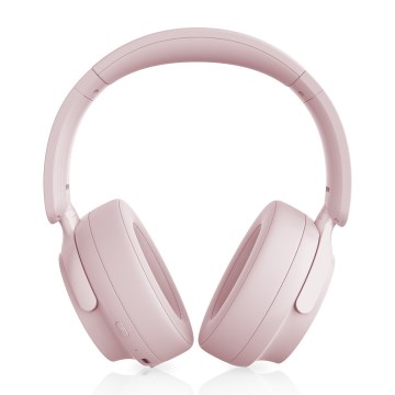 Niceboy Stellar - Kabellose Kopfhörer mit Mikrofon und ANC, 400-mAh-Akku, IPX4, rosa