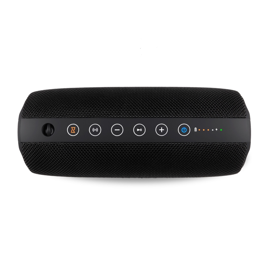 Niceboy Titan 4 - LED Kabelloser Lautsprecher mit Mikrofon und Powerbank-Funktionen 50W/4000 mAh IPX7 schwarz
