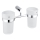 NIMCO BR 11058DW-26 - Wandhalter für Zahnbürsten BORMO mattiertes Glas/glänzender Chrom