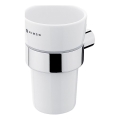 NIMCO BR 11058KU-26 - Wandmontierter Zahnbürstenhalter BORMO weiß/glänzendes Chrom