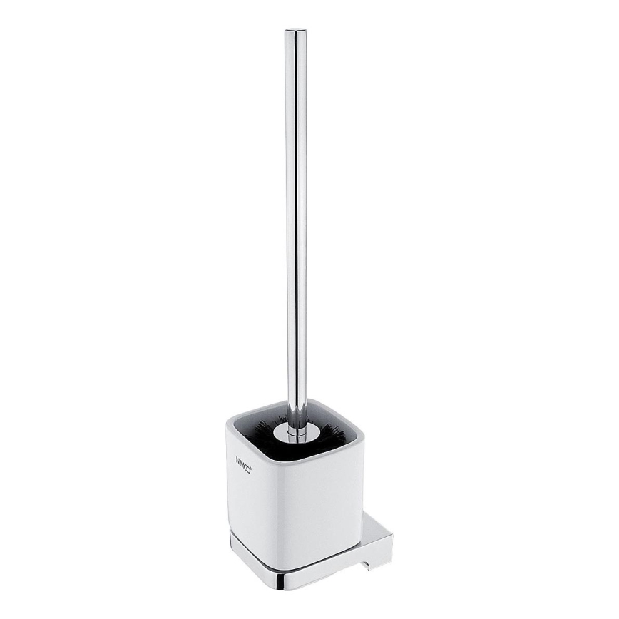 NIMCO MA 29094KN-26 - Toilettenbürste wandmontiert MAYA weiß/glänzendes Chrom