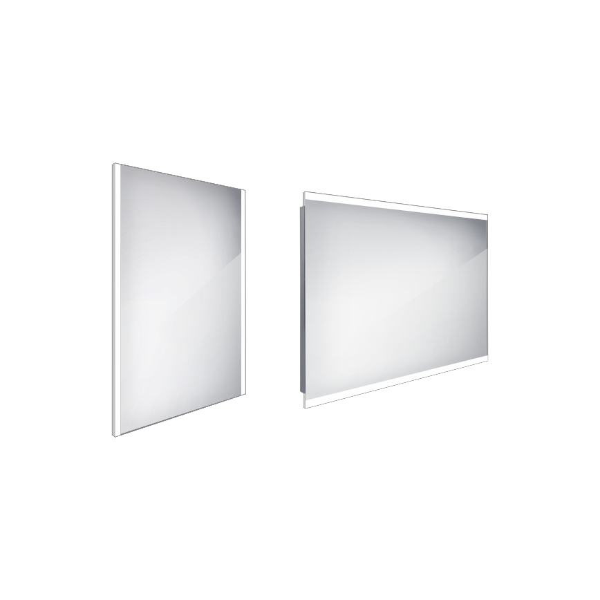 NIMCO ZP 11002 - LED-Badezimmerspiegel mit Hintergrundbeleuchtung LED/24W/230V 6500K 80x60 cm IP44