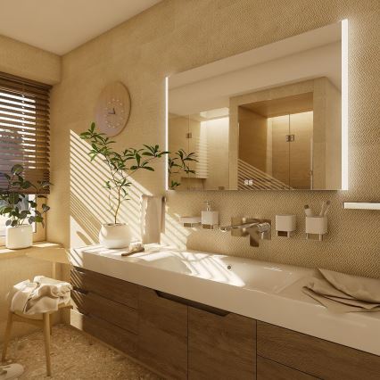 NIMCO ZP 11003VX - Dimmbarer LED-Badezimmerspiegel mit Hintergrundbeleuchtung, LED/21W/230V 3000-6500K 70x80 cm IP44