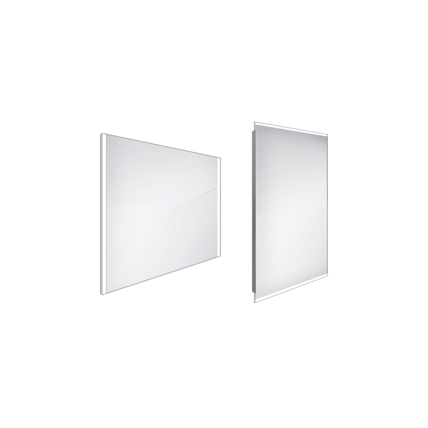 NIMCO ZP 11019 - LED-Badezimmerspiegel mit Hintergrundbeleuchtung LED/21W/230V 6500K 70x90 cm IP44