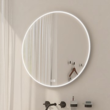 NIMCO ZP 26000RVX - dimmbarer, hintergrundbeleuchteter Badezimmerspiegel LED/26W/230V 3000-6500K Ø 60 cm IP44