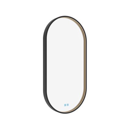 NIMCO ZPC 32002LVX-90 - LED dimmbarer, hinterleuchteter Badezimmerspiegel LED/25W/230V 3000-6500K 80x40 cm matt schwarz IP44