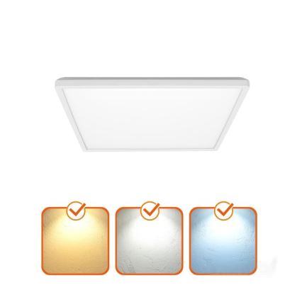LED Badezimmer-Deckenleuchte NIVERA LED/18W/230V IP54 3000/4000/6000K 30x30 cm Weiß