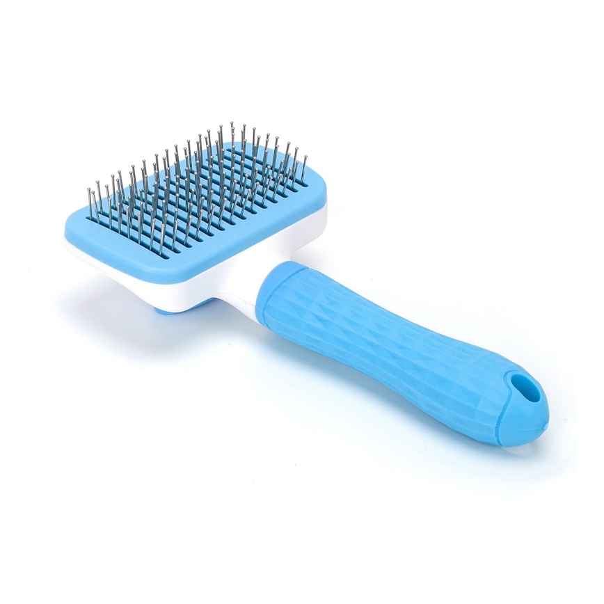 Nobleza - Bürste für Hunde und Katzen blau 10,5 cm