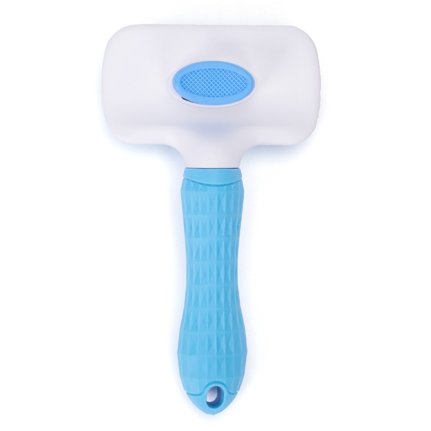 Nobleza - Bürste für Hunde und Katzen blau 10,5 cm