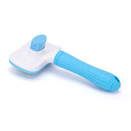Nobleza - Bürste für Hunde und Katzen blau 10,5 cm