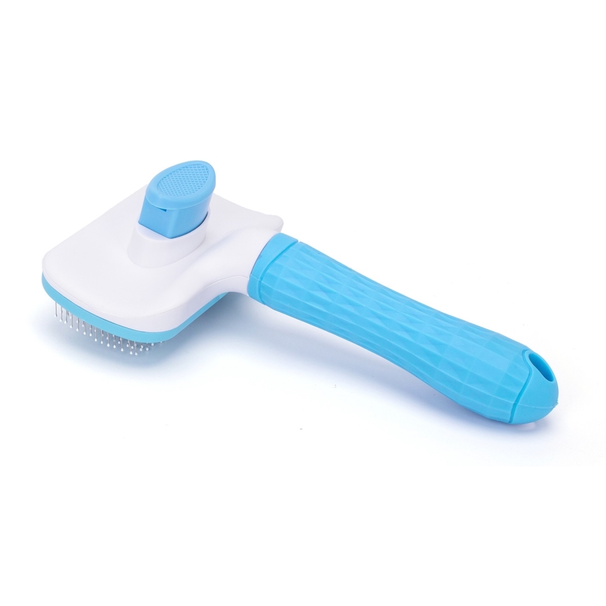 Nobleza - Bürste für Hunde und Katzen blau 10,5 cm