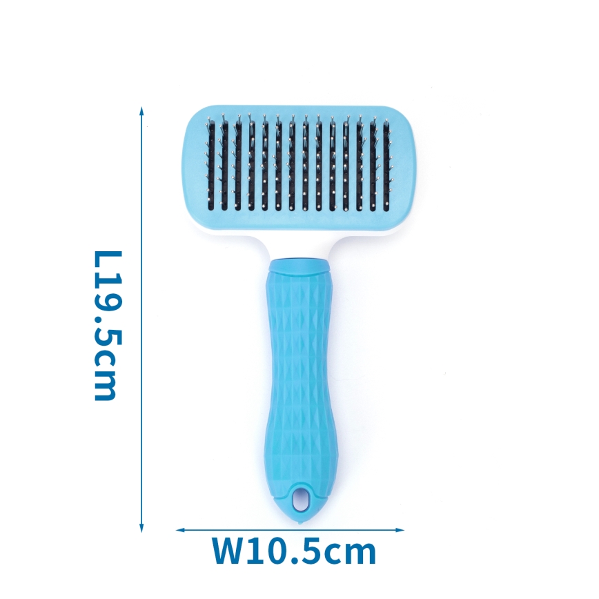 Nobleza - Bürste für Hunde und Katzen blau 10,5 cm